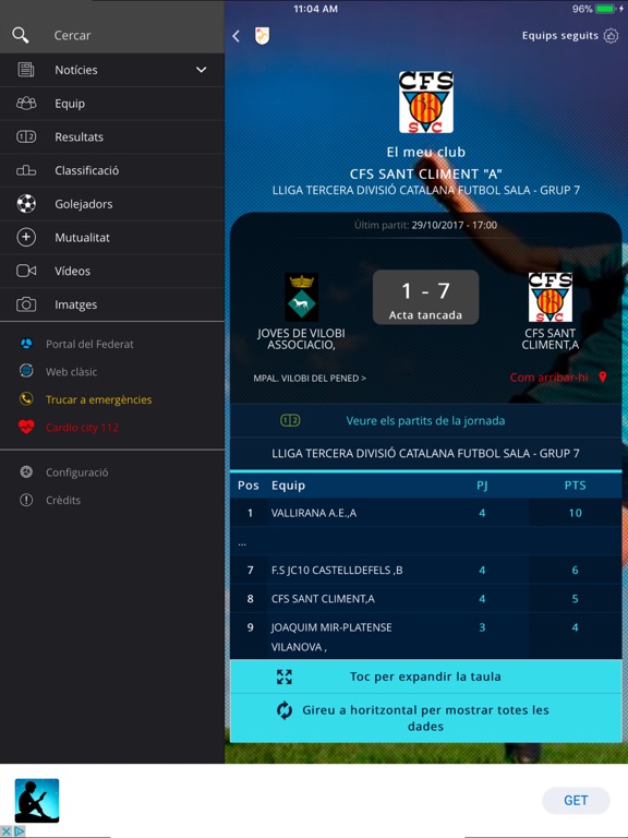 Screenshot #4 pour Federació Catalana de Futbol