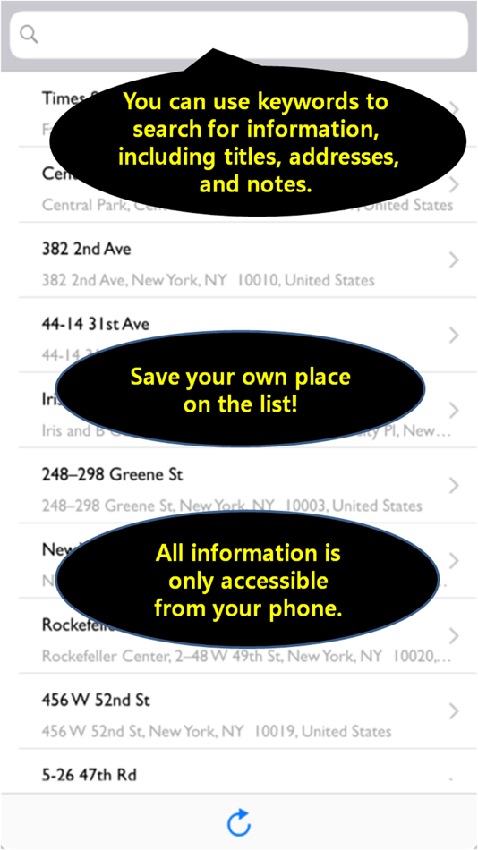 #2. Address note-place, navigation (iOS) 由: won jun lee