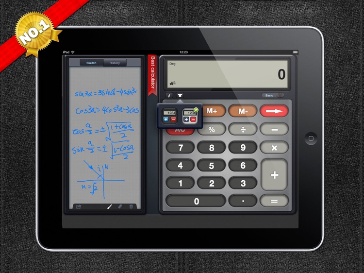 Calculator HD for iPad.