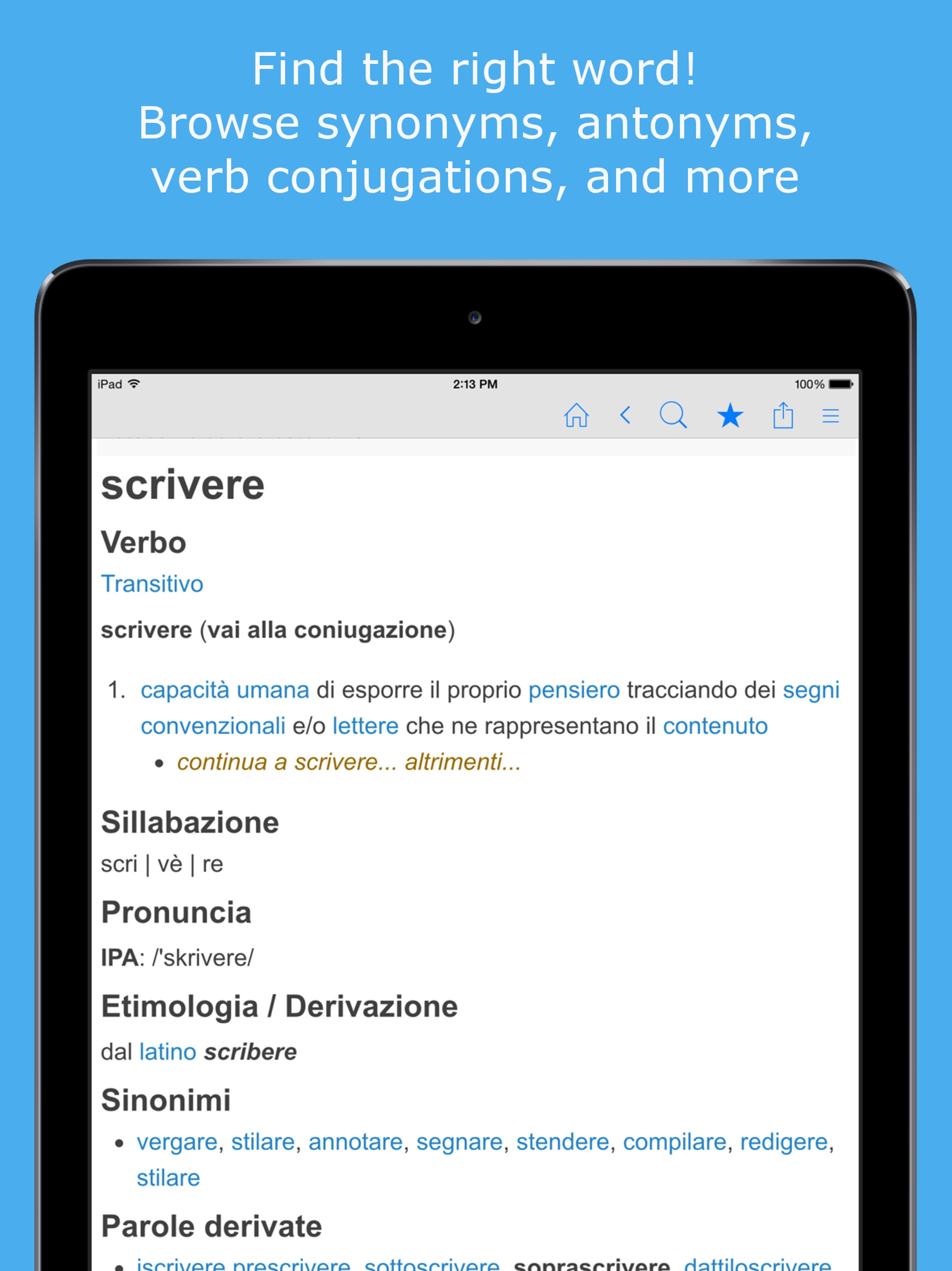 Italian Dictionary & Thesaurus screenshot 7