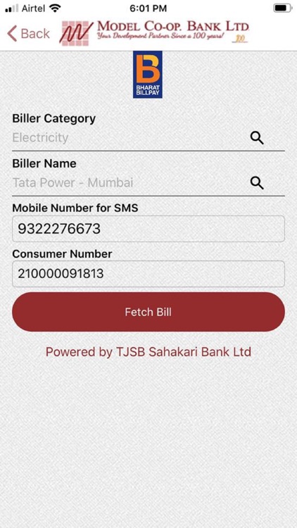 Model Bank Mobile Application