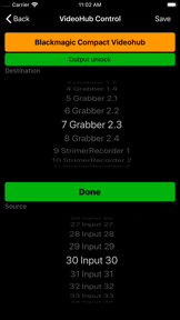 VideoHubControl screenshot