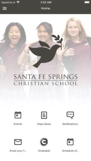 Santa Fe Springs Chr. School screenshot 1