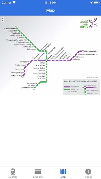 Bangalore Metro Navigator screenshot-3