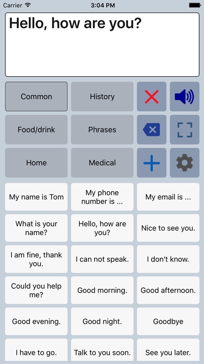 Speech Assistant AAC