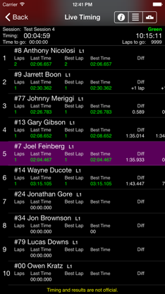 Race Monitor screenshot 2