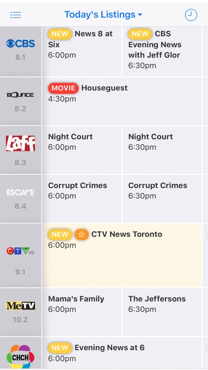 TV Listings Guide Canada