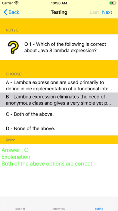 Tutorial of Java screenshot