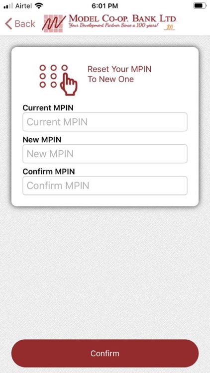 Model Bank Mobile Application