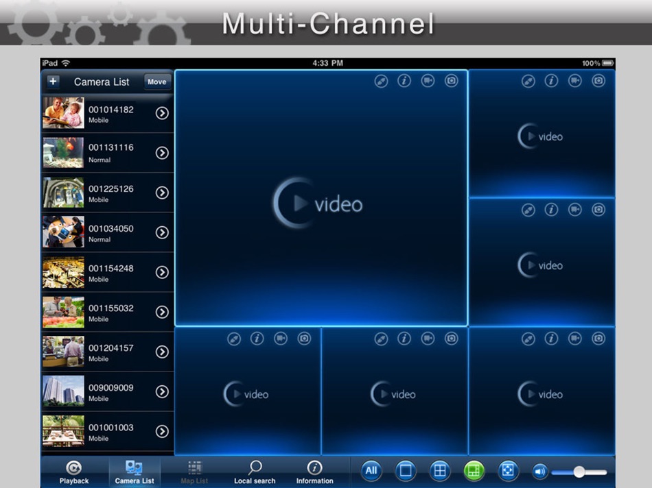 #2. mCamViewHD (iOS) 由: Plug n play IP cameras
