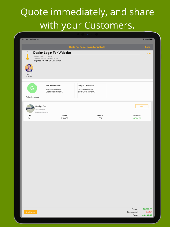 HaystackCRM iPad screenshot 4 - Business app