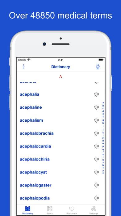 Screenshot #1 pour Medical Terminology Etymology