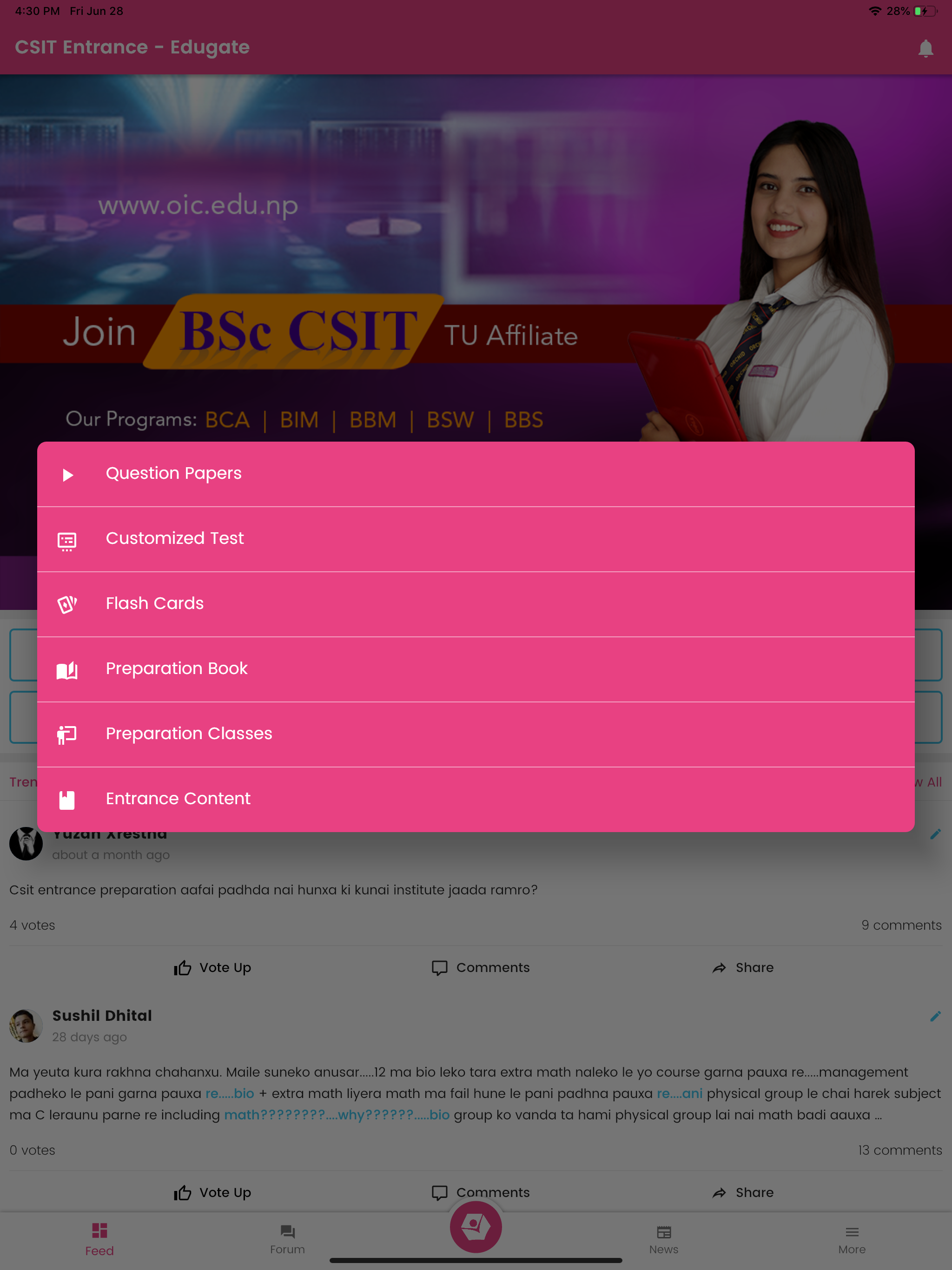 CSIT Entrance - Edugate screenshot 7