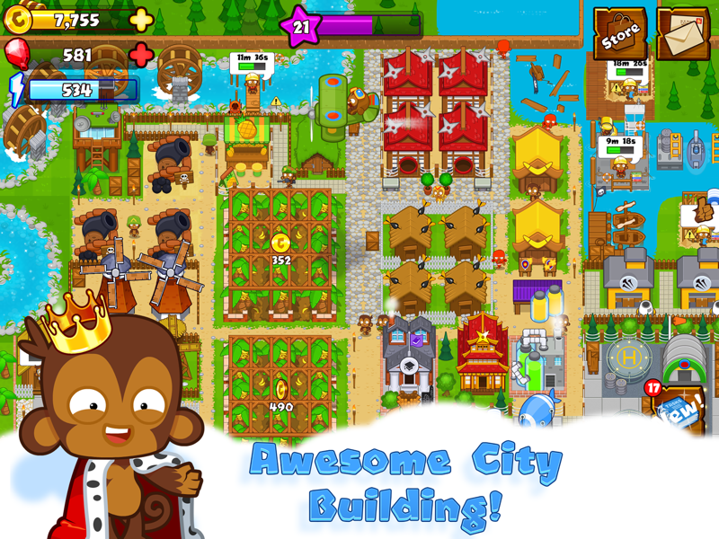 Bloons Monkey City official gameplay screenshot 1