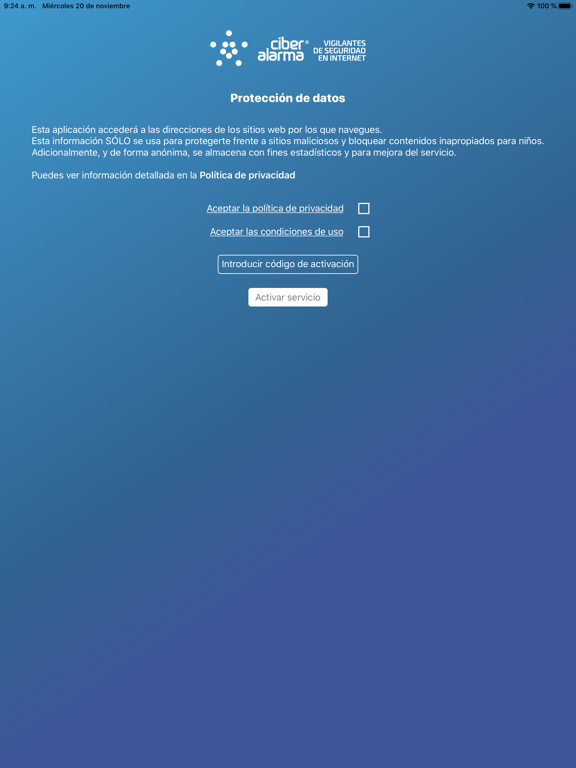 Screenshot #4 pour Ciberalarma® Navegación Segura