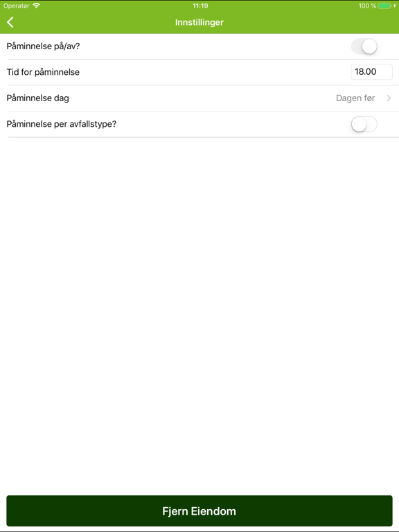 HIM Tømmekalender iPad screenshot 7 - Utilities app