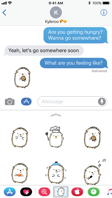 Hedgie the Hedgehog Stickers Screenshot
