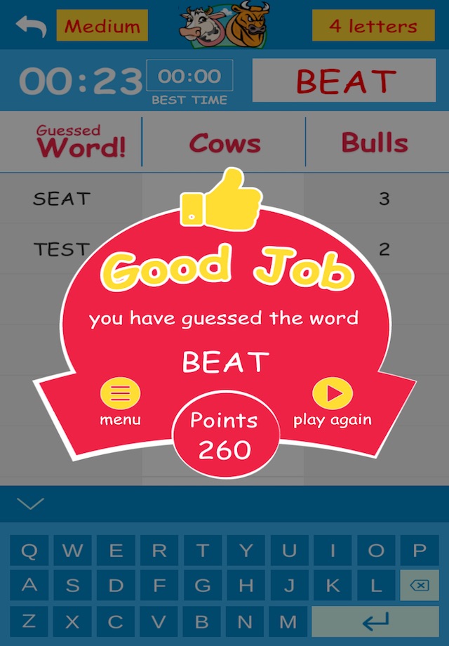 Cows & Bulls – Guess the Word screenshot 4