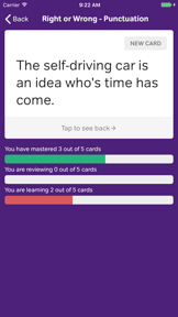 English Grammar Flashcards screenshot