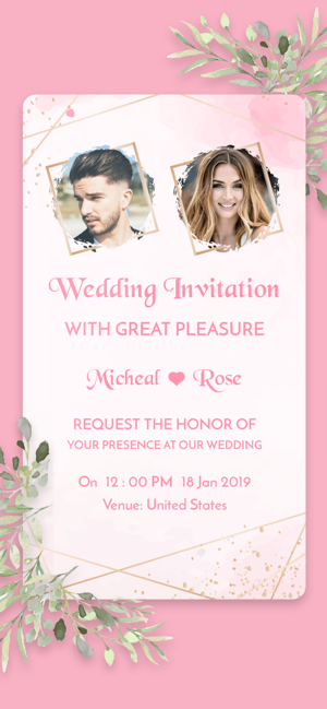 Digital Invitation Card Maker(圖4)-速報App