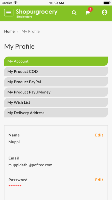 SingleVendor ShopUrGrocery screenshot 2