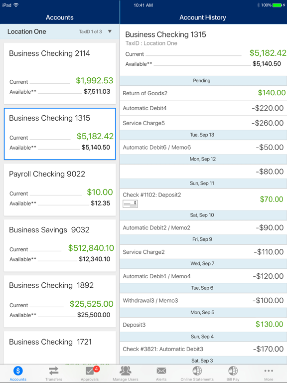 Screenshot #4 pour SSSCU Business Mobile Banking