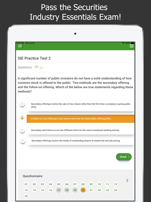 SIE® Test Prep iPad screenshot