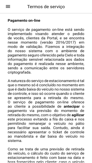 Portal Estacionamento Screenshot