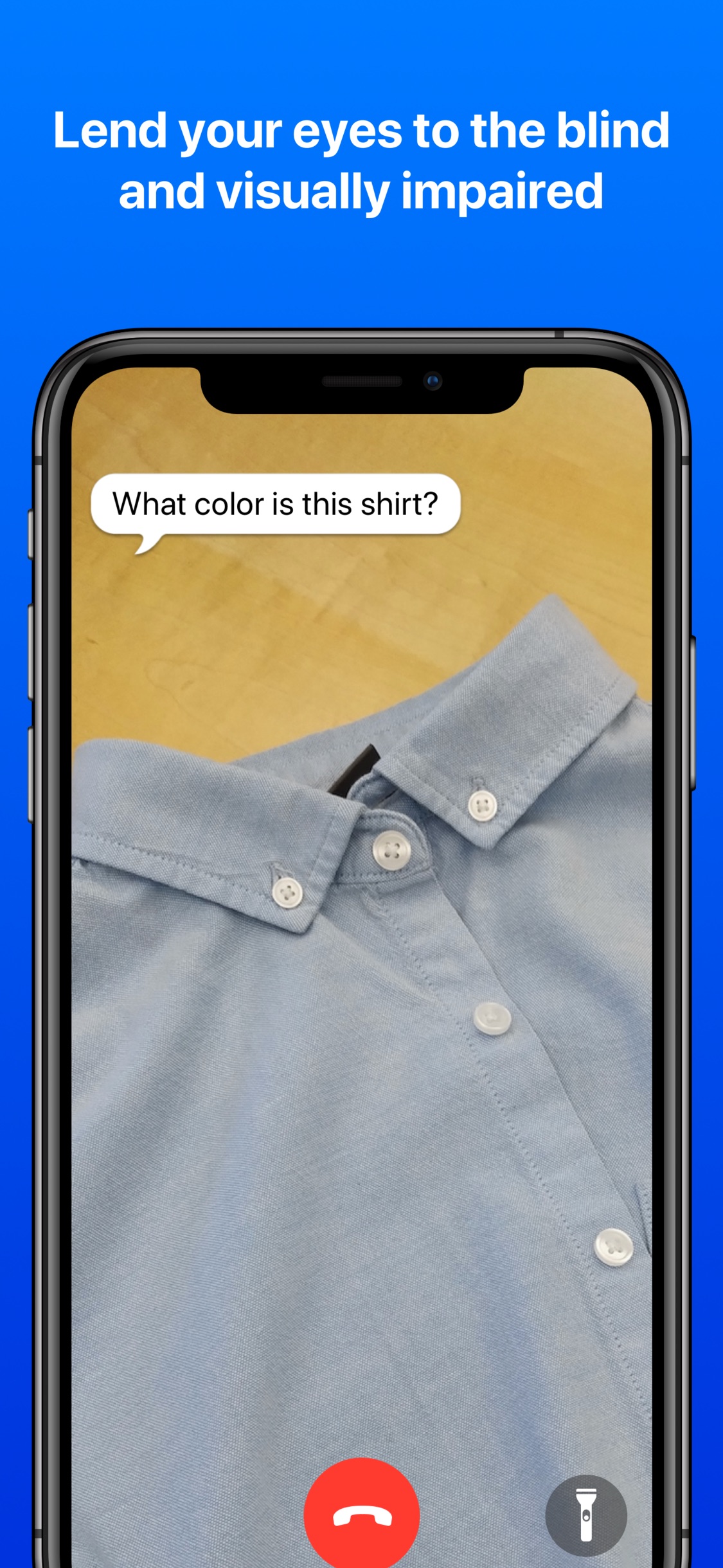 Screenshot do app Be My Eyes – Helping blind see