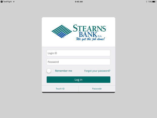 Stearns Bank Holdingford N.A. iPad screenshot 1 - Finance app