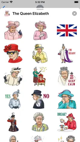 Game screenshot The Queen Elizabeth Stickers apk
