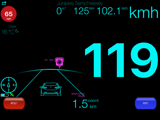 Speedometer ⁺ iPad screenshot 10 - Navigation app