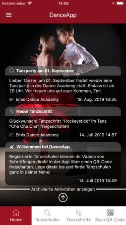 DanceApp screenshot 1