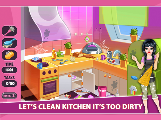 Doll House Cleaning Craft iPad screenshot