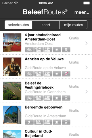 BeleefRoutes App screenshot 3