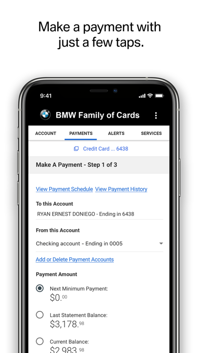BMW Card Screenshot