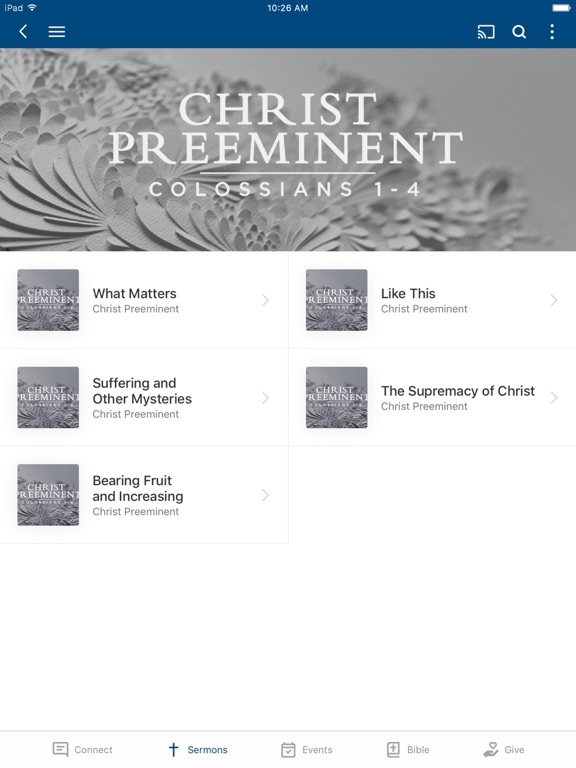 Mitchell Road Church iPad screenshot 2 - Lifestyle app