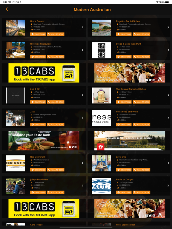 Screenshot #5 pour Adelaide Restaurant Guide 2020