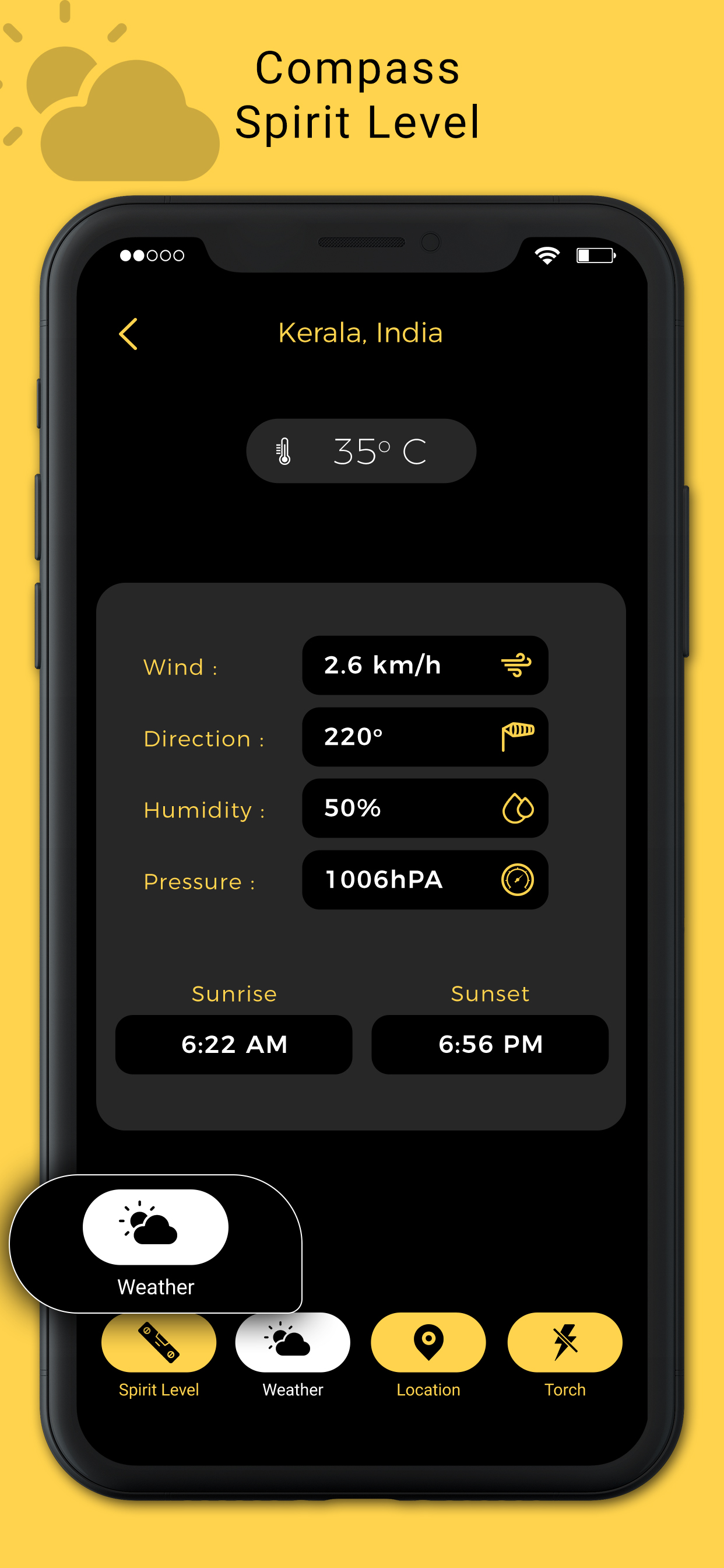 Digital Compass & Spirit Level