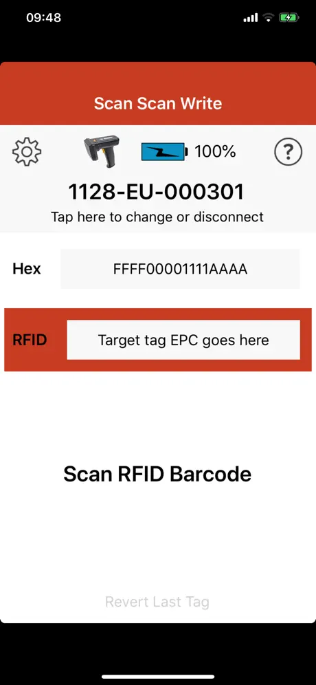 RFID Scan Scan Write