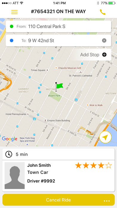 Taxi Gacela iPhone screenshot 5 - Travel app