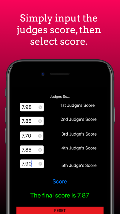 Judges' Score Screenshot