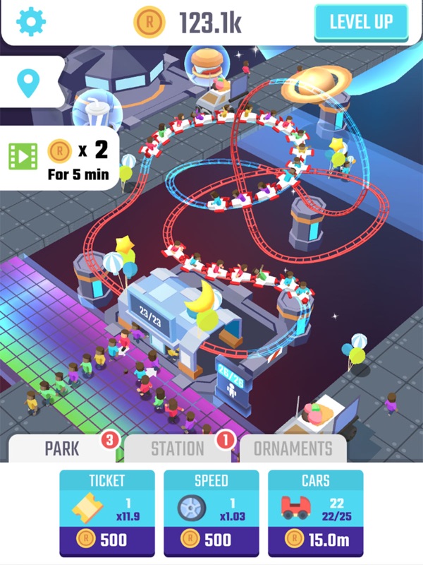 Idle Roller Coaster screenshot 7