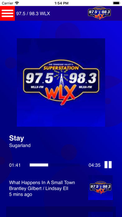 Screenshot #1 pour WLX Radio