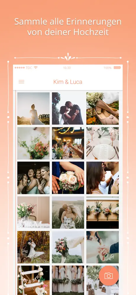 Die Hochzeit Foto-App - Wedbox
