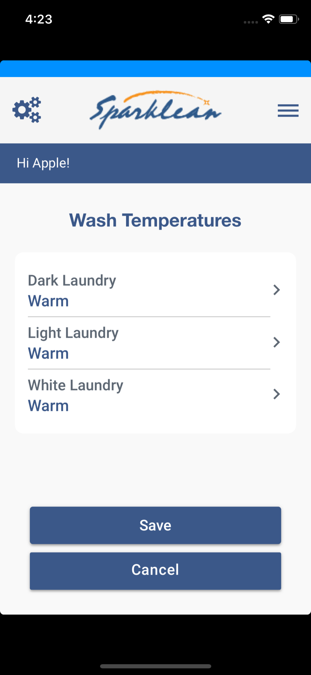 Sparklean Laundry screenshot 2