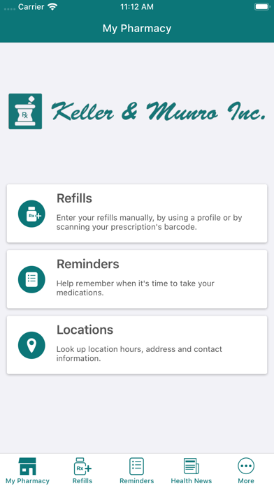 Screenshot #1 pour Keller & Munro Pharmacy