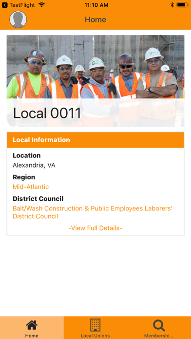 LIUNA Officers Screenshot