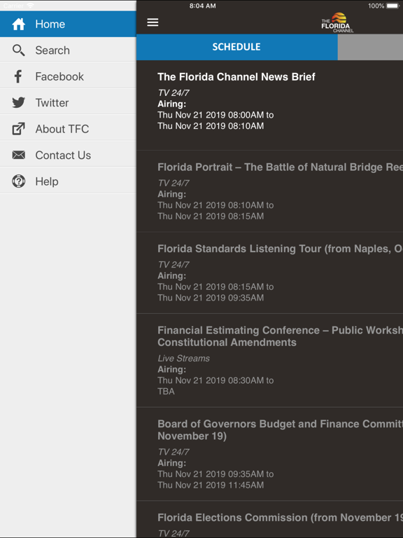 The Florida Channel iPad screenshot 4 - News app