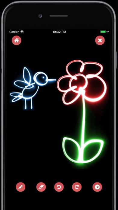 Screenshot #1 pour Drawing Pad - Neon Light Paint